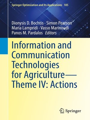cover image of Information and Communication Technologies for Agriculture—Theme IV